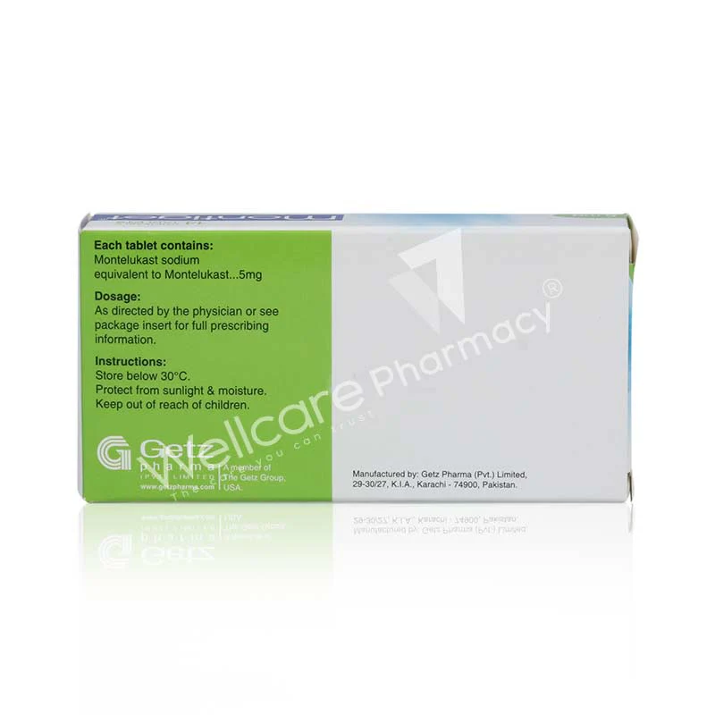 Montiget 5mg Chewable Tablets 14'S - Image 3
