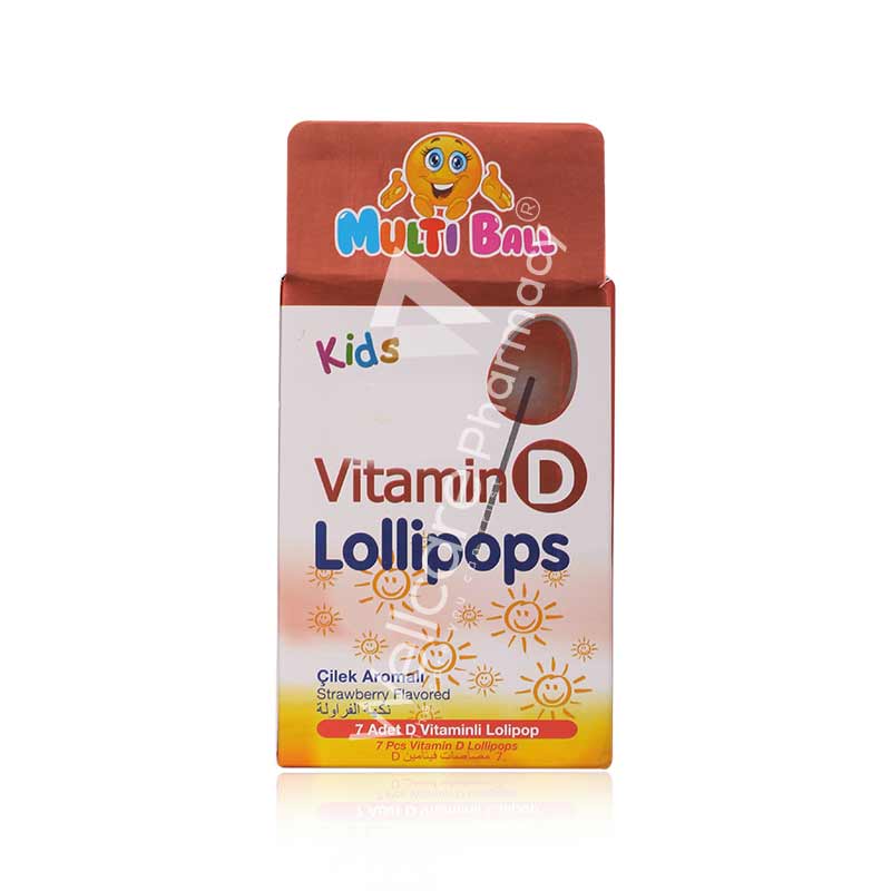 Multiball Kids Vitamin D Lollipops 7'S - Image 3