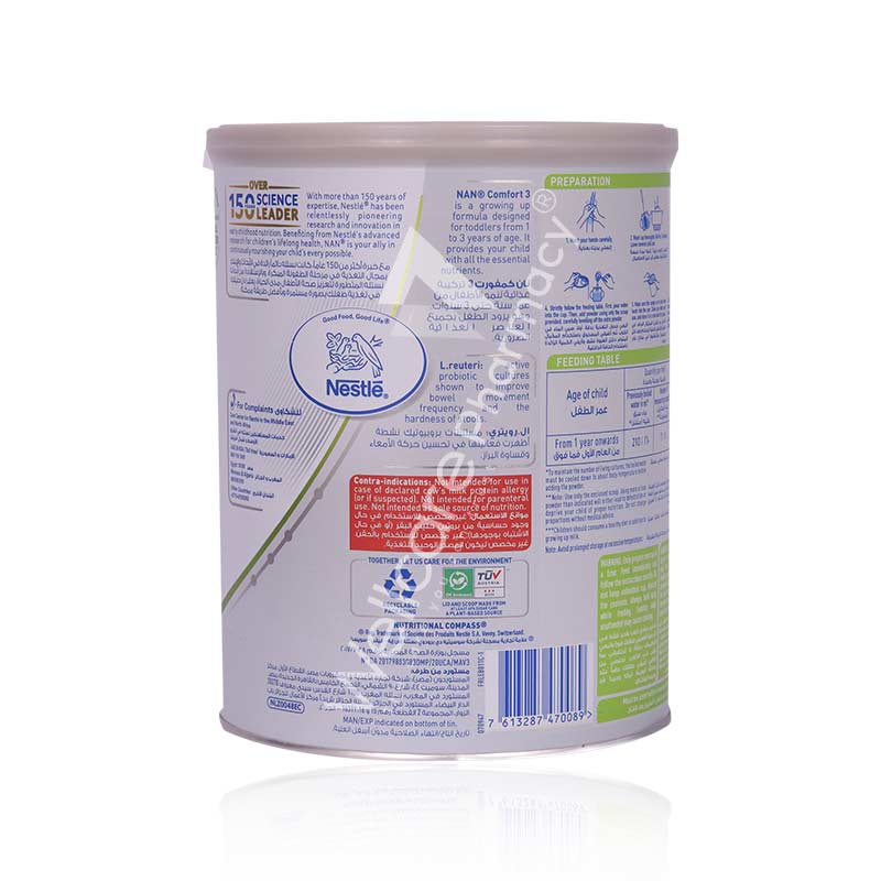 Nan Comfort 3 Milk Powder 800g - Image 3