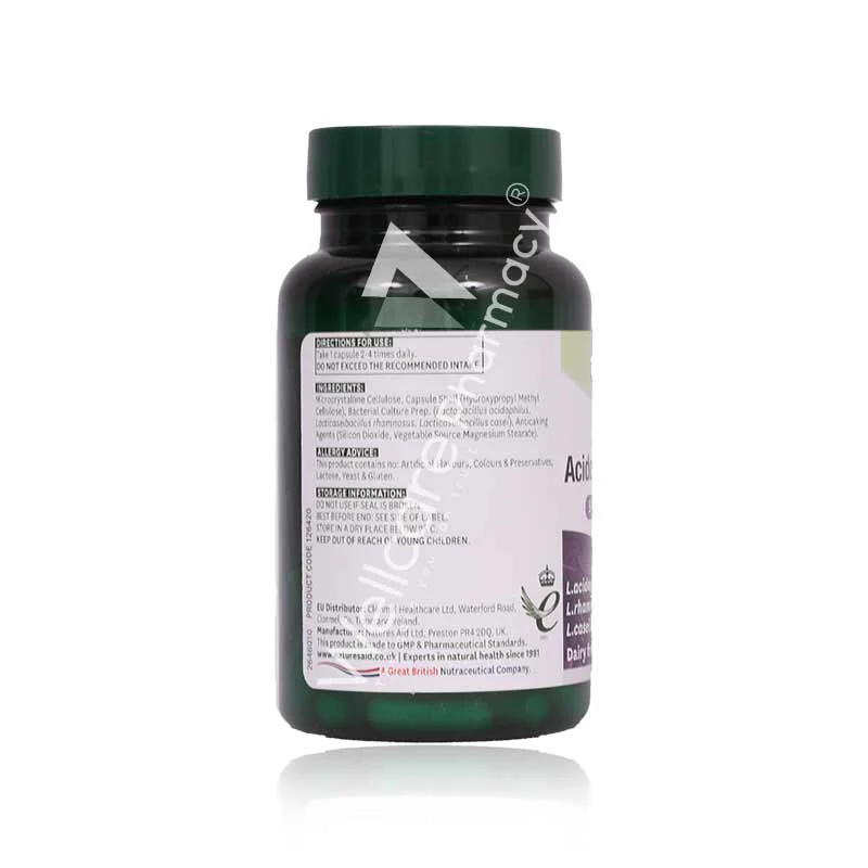 Natures Aid Advanced Acidophilus Complex Capsules 60'S