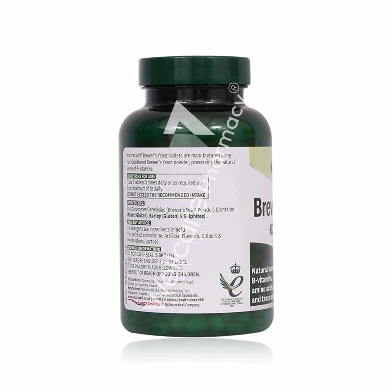 Natures Aid Brewer'S Yeast 300mg Tablets 500'S