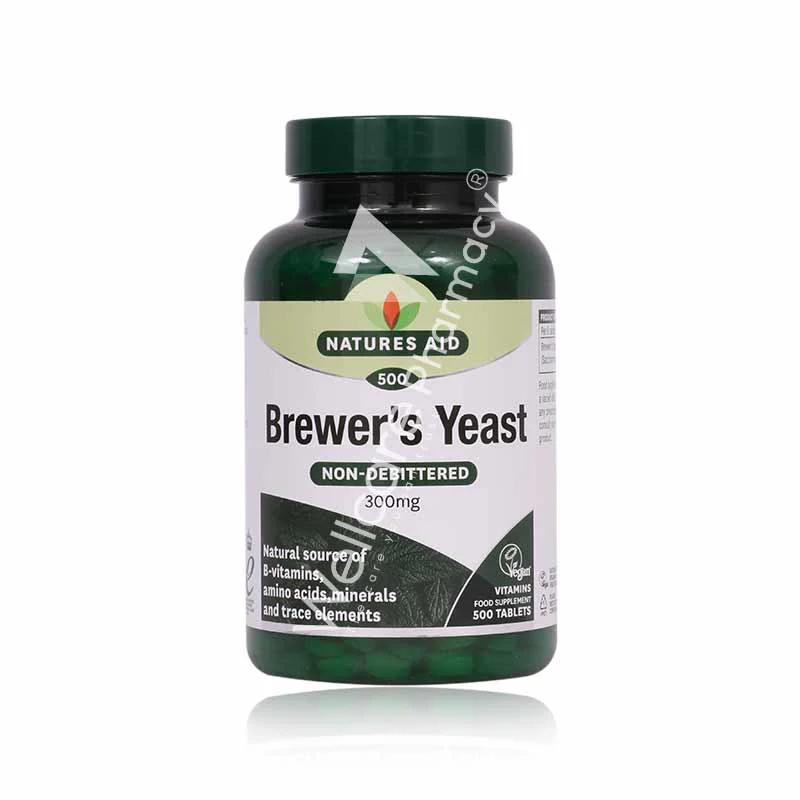 Natures Aid Brewer'S Yeast 300mg Tablets 500'S - Image 3