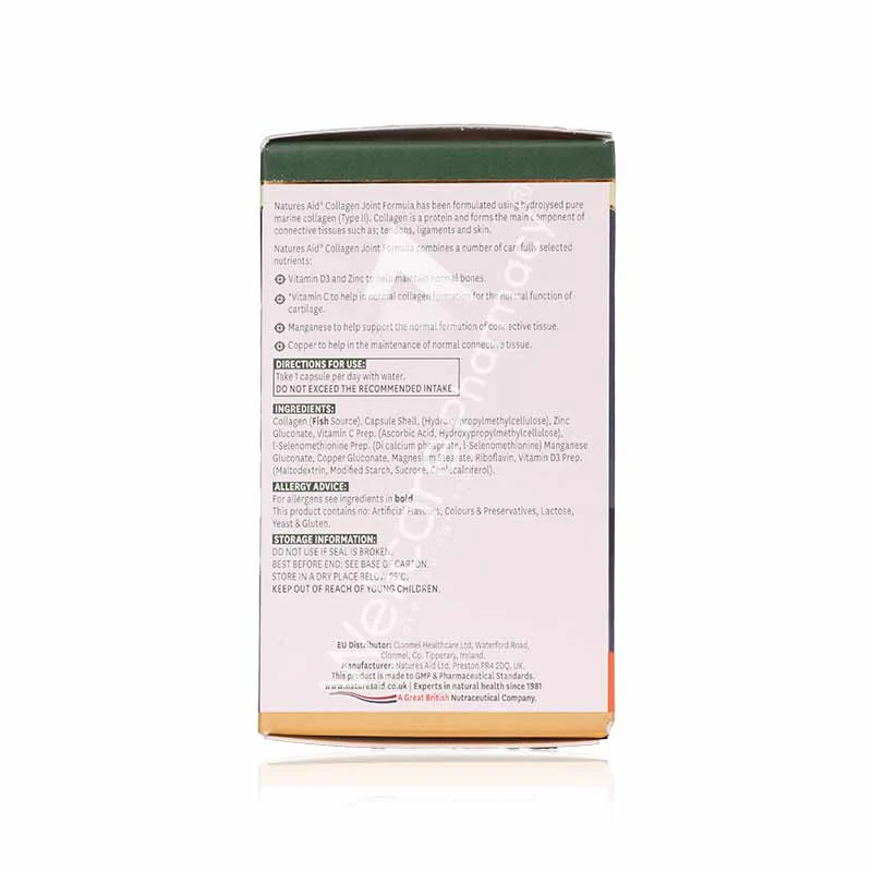Natures Aid Collagen Joint Formula Capsules 60'S - Image 3