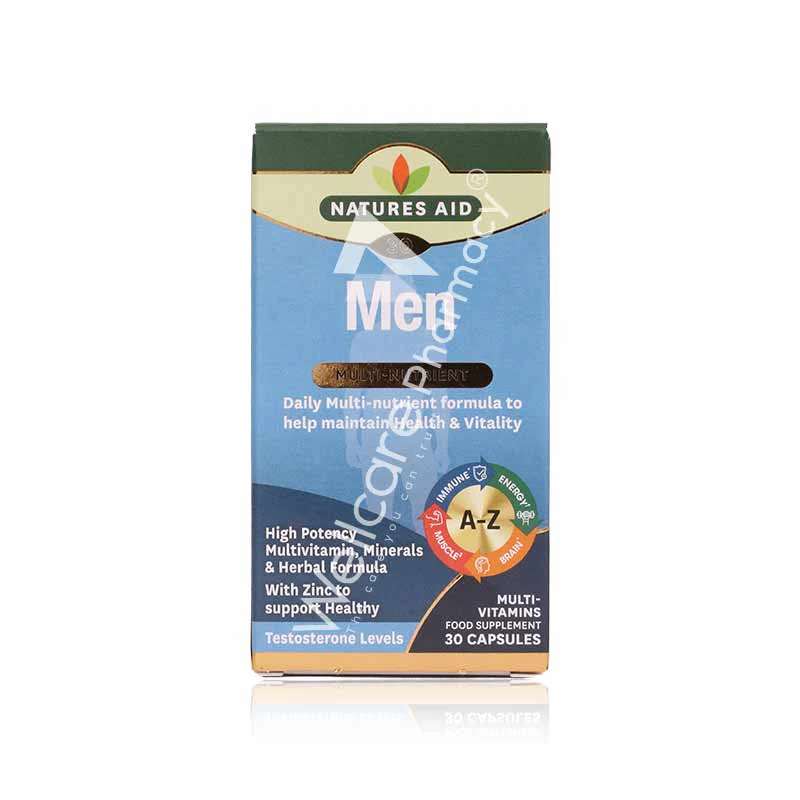Natures Aid Men Multi-Nutrient Capsules 30'S - Image 3