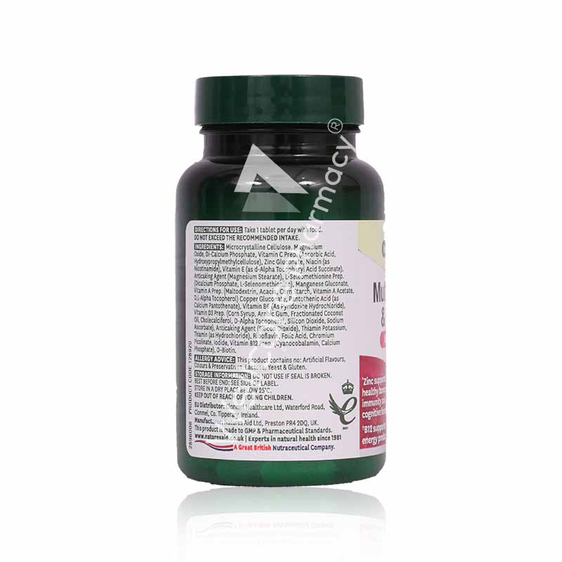 Natures Aid Multivitamins & Minerals Without Iron Tablets 60'S
