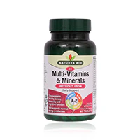 Natures Aid Multivitamins & Minerals Without Iron Tablets 60'S - Image 2