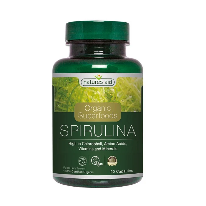 Natures Aid Spirulina Capsules 90'S - Image 3
