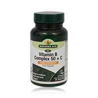 Natures Aid Vitamin B Complex 50+c Tablets 30'S - Image 2