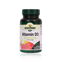 Natures Aid Vitamin D3 400iu Tablets 90'S - Image 2