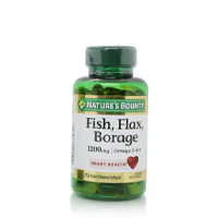 Natures Bounty Fish Flax Borage 1200mg Omega 3-6-9 72'S - Image 2
