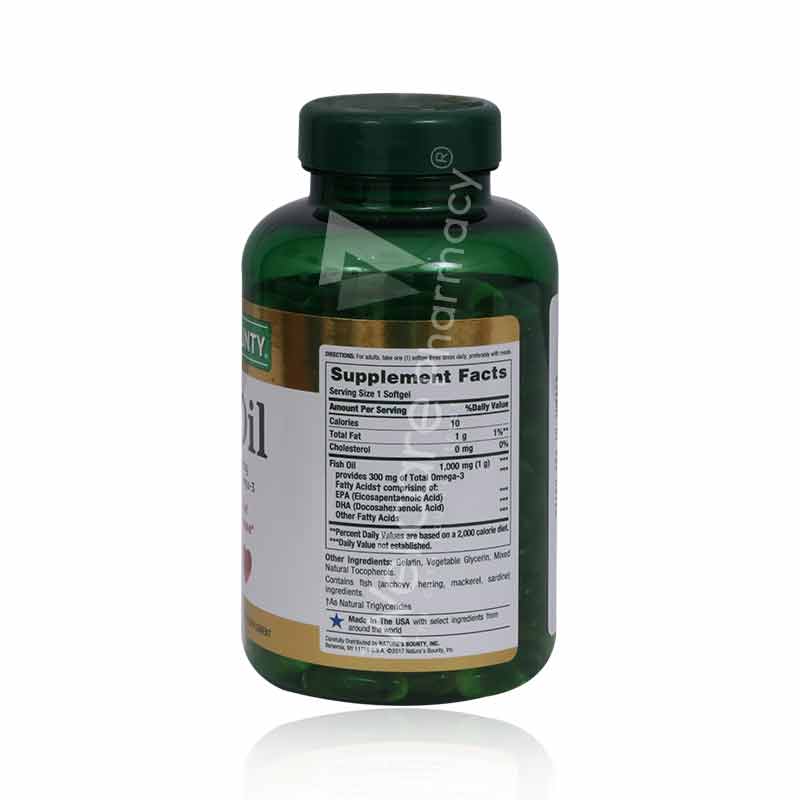 Natures Bounty Fish Oil 1000mg Omega 3 Capsules 135(145)'S - Image 3