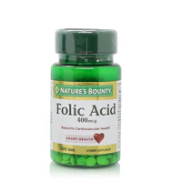 Natures Bounty Folic Acid 400mcg Tablets 250'S - Image 2