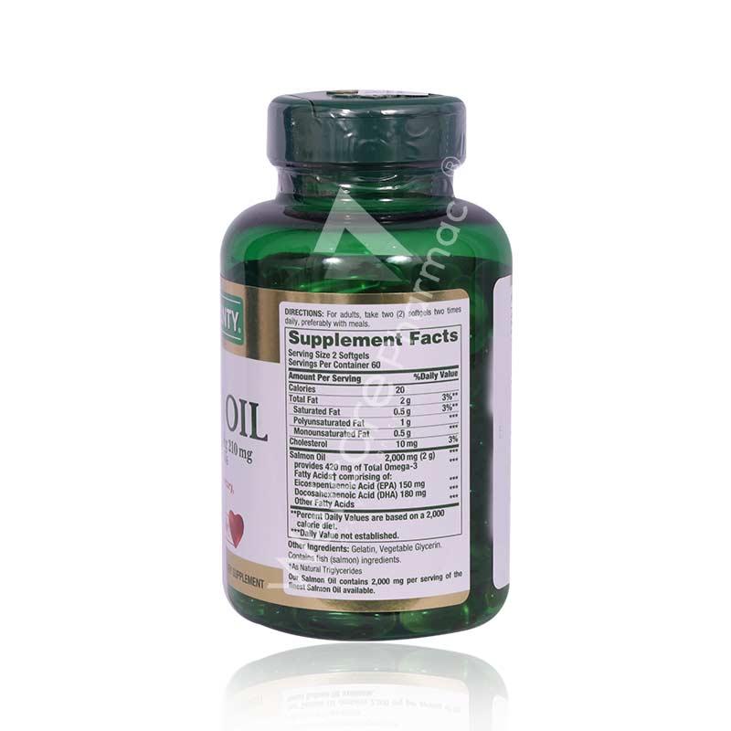 Nature'S Bounty Salmon Oil 1000mg Omega-3 Cap 120'S - Image 3