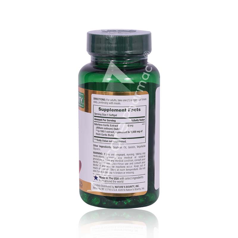 Nb-Od/Less Garlic 1000mg Cap 100`s - Image 3