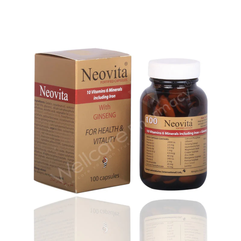Neovita Vitamins & Minerals Capsules 100'S