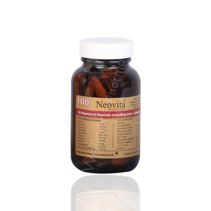Neovita Vitamins & Minerals Capsules 100'S - Image 3
