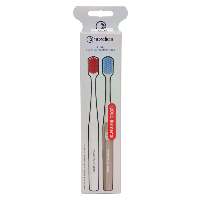 Nordics Premium Toothbrush Silk 2 Pcs (Super Soft)-12000