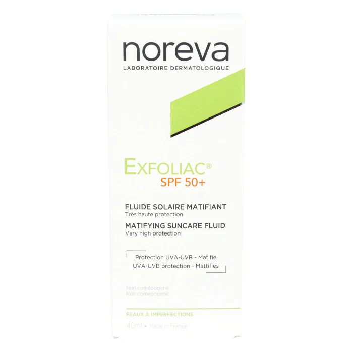 Noreva Exfoliac Matifying Suncare Fluid Spf 50+ 40ml