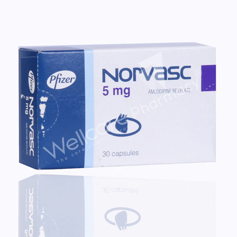 Norvasc 5mg Capsules 30'S