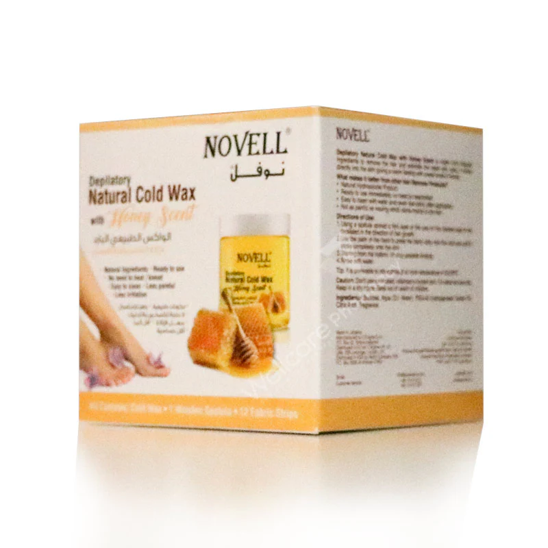 Novell Depilatory Natural Cold Wax Honey 380gm - Image 3