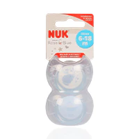 Nuk Blue  6-18 Months  Silicon Soother 2'S - Image 2