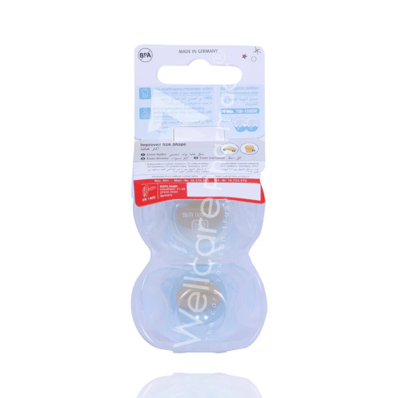 Nuk Blue 6-18m Latex Soother 2'S - Image 3