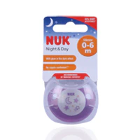 Nuk Day & Night Silicone Pacifier Small 0-6 Months 1'S - Image 2