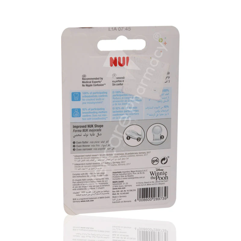 Nuk Disney Silicone Pacifier S2 6-18months 1'S - Image 3