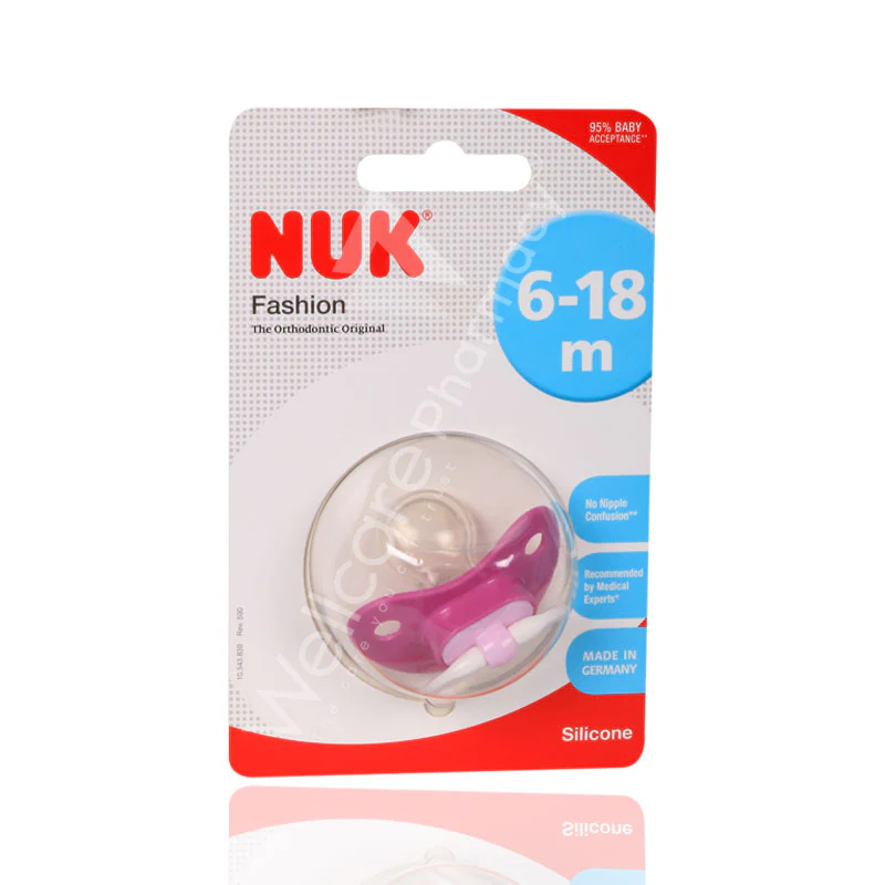 Nuk Fashion Silicone Pacifier S2 6-18m 1'S
