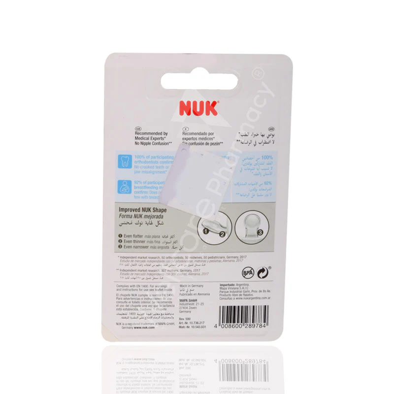 Nuk Fashion Silicone Pacifier S2 6-18m 1'S - Image 3