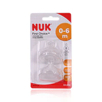 Nuk First Choice Plus Silicone Teat S1 0-6m 1'S - Image 2