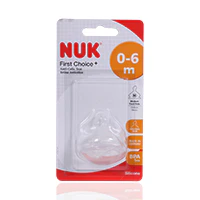 Nuk First Choice Silicon Teat 0-6months 1'S - Image 2