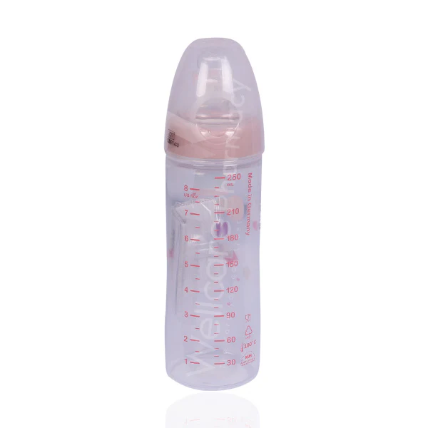 Nuk Plastic Feeding Bottle Classic Love S1 250ml - Image 3