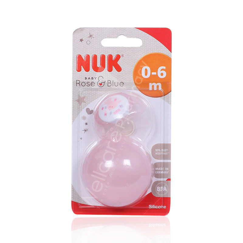 Nuk Rose Blue 0 To 6 Months Soother 1'S - Image 3