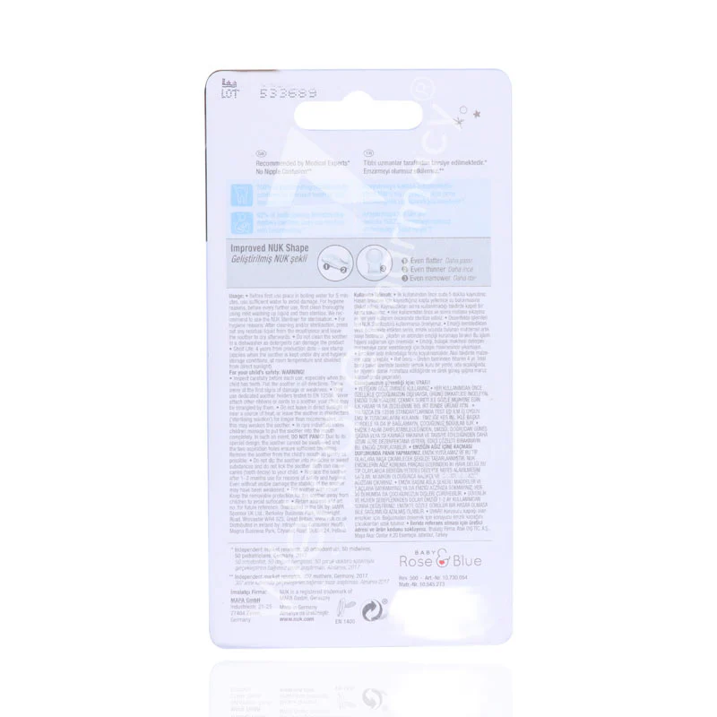 Nuk Rose Blue 0 To 6 Months Soother 1'S - Image 4