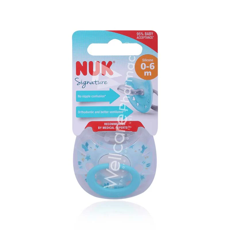 Nuk Signature Silicone Pacifier 0-6m 1'S - Image 3