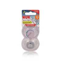 Nuk Space Night Pacifier Girl 0-6m 2'S - Image 2