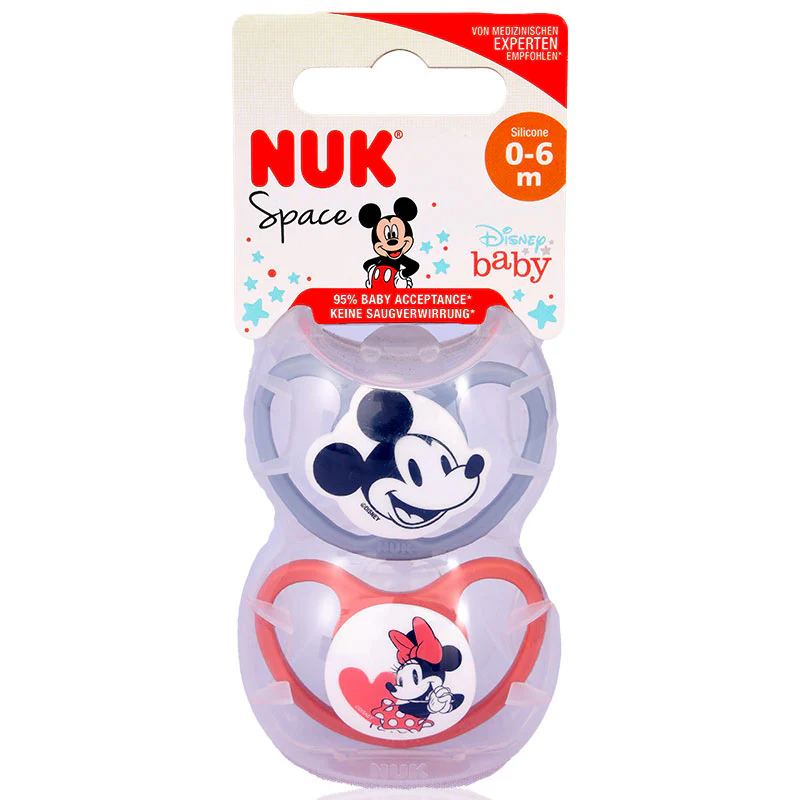 Nuk Space Silicon Soother Mickey Mouse 0-6m 2'S