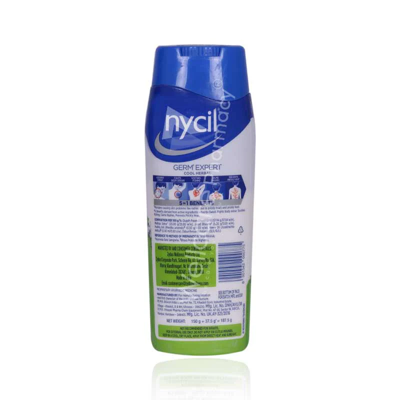 Nycil Herbal Prickly Heat Powder 150g - Image 3