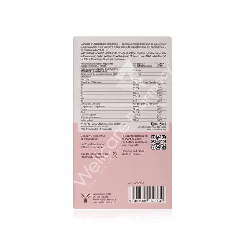 Oligobs Pregnancy Vitamins & Minerals With Omega 3 Softgel 30'S /Tablets 30'S - Image 3