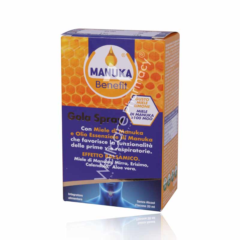 Optima Manuka Honey Throat Spray Mgo100 20ml