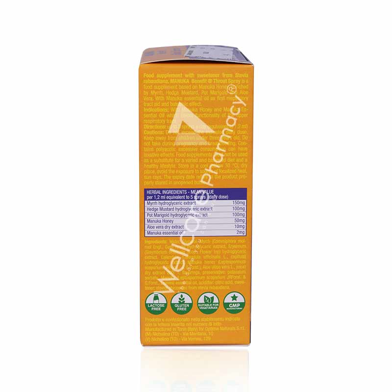 Optima Manuka Honey Throat Spray Mgo100 20ml - Image 3