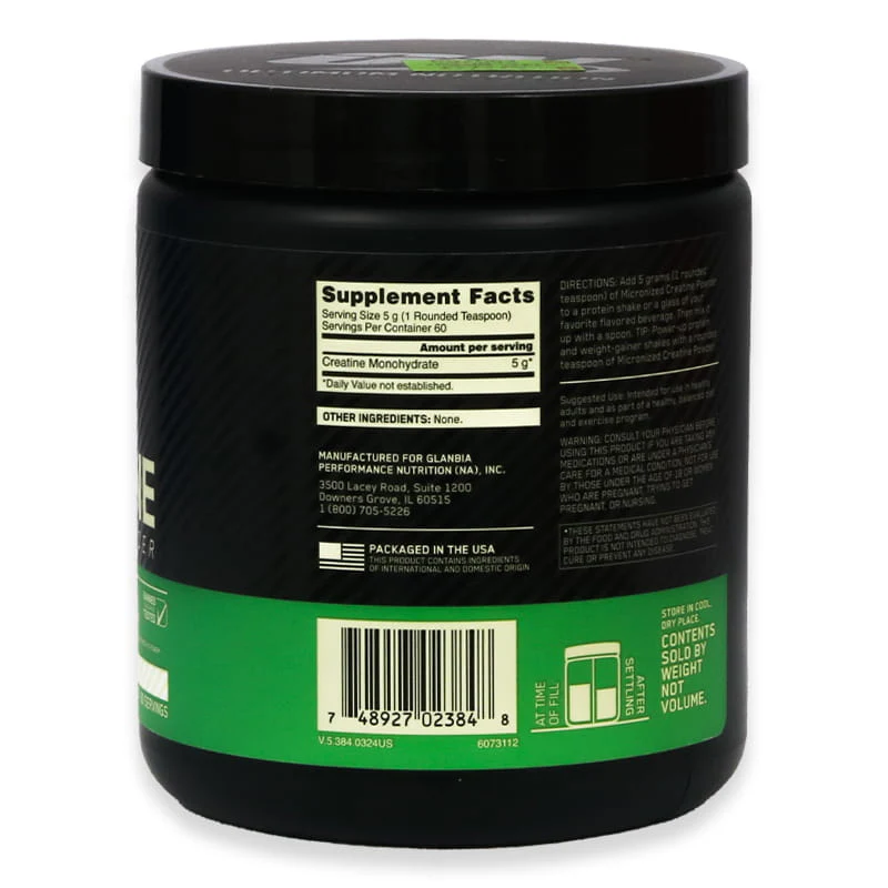 Optimum Nutrition Micronized Creatine Unflavoured 300g - Image 2