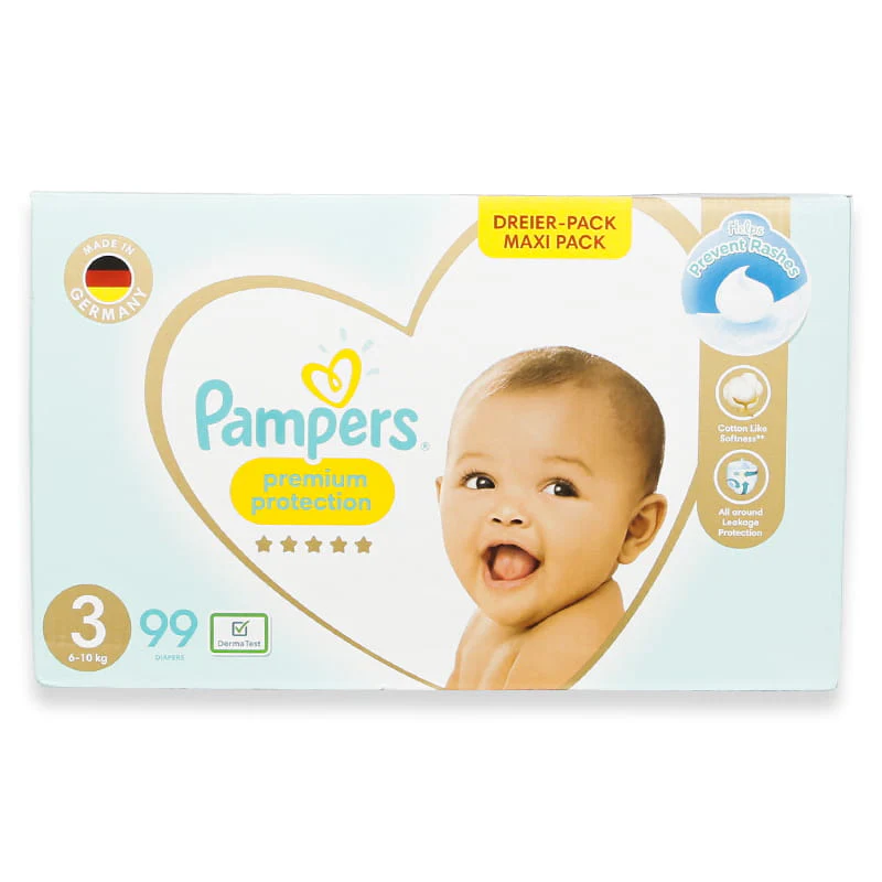 Pampers No3 Maxi Pack Premium Care Diapers 99'S