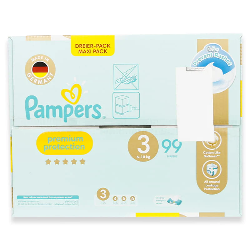 Pampers No3 Maxi Pack Premium Care Diapers 99'S - Image 2