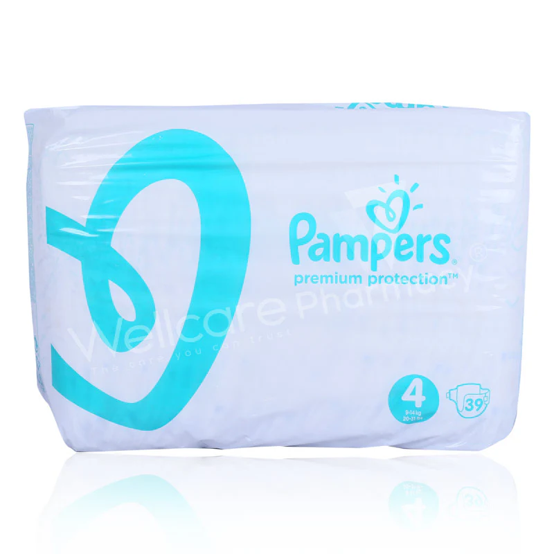Pampers No4 Premium Care 9 To 14kg Diaper 39'S