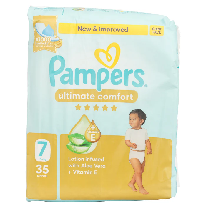 Pampers No7 Premium Care Diapers 18+kg 35'S