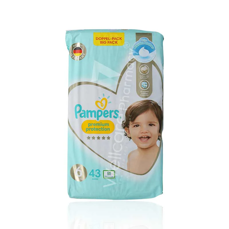 Pampers Premium Protection No:6 Diapers, Size: 13+ Kg 43pcs