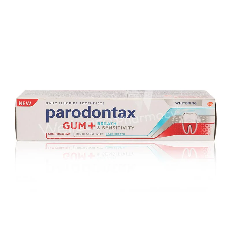 Parodontax Gum Breath & Sensitivity Whitening Toothpaste 75ml - Image 2