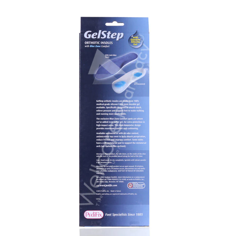 Pedifix Gelstep 3/4 Length Insoles Large - Image 3